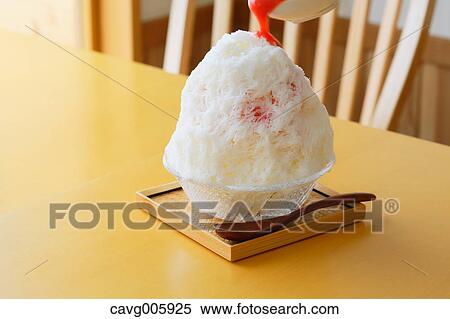 Japanese style shaved ice View Large Photo Image Stock Photography - Japanese style shaved ice. Fotosearch