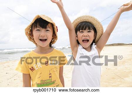 Kids at the beach View Large Photo Image Stock Image - Kids at the beach. Fotosearch