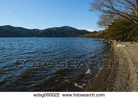 Lake Ashi in the Winter morning, Hakone, Japan View Large Photo Image Stock Image - Lake Ashi in the Winter morning, Hakone, Japan. Fotosearch