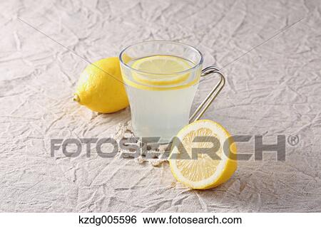 Lemon water View Large Photo Image Stock Photograph - Lemon water. Fotosearch