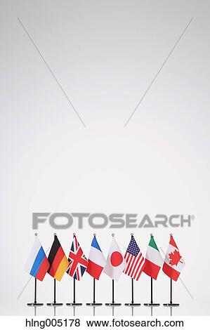 National flags on white background View Large Photo Image Stock Photo - National flags on white background. Fotosearch