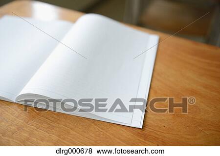 Notebook on school desk View Large Photo Image Stock Photo - Notebook on school desk. Fotosearch