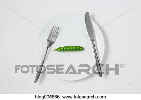 Stock Photograph - Peas on a plate. Fotosearch