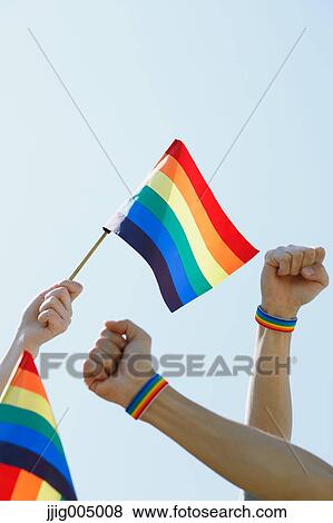 People with rainbow flags View Large Photo Image Stock Photo - People with rainbow flags. Fotosearch