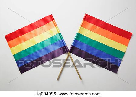 Rainbow flags View Large Photo Image Stock Photography - Rainbow flags. Fotosearch