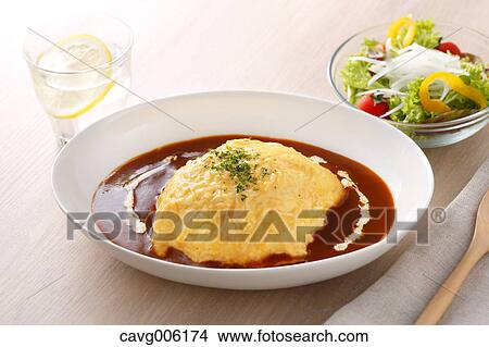 Rice Omelet View Large Photo Image Picture - Rice Omelet. Fotosearch
