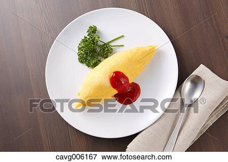 Rice Omelet View Large Photo Image Stock Photo - Rice Omelet. Fotosearch