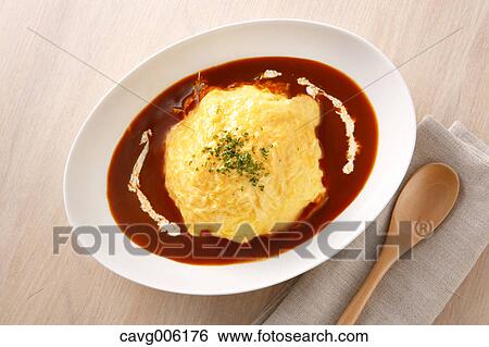 Stock Photograph - Rice Omelet. Fotosearch