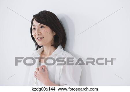 Picture - Senior Japanese woman portrait. Fotosearch