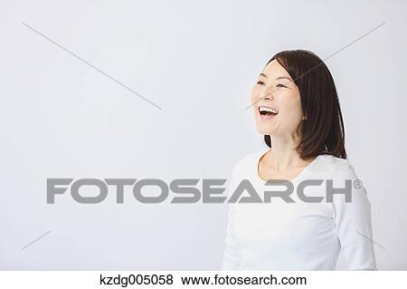 Stock Photo - Senior Japanese woman portrait. Fotosearch