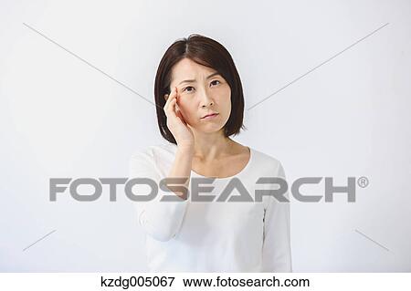 Stock Photo - Senior Japanese woman portrait. Fotosearch