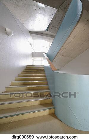 Staircase in high school View Large Photo Image Stock Photo - Staircase in high school. Fotosearch