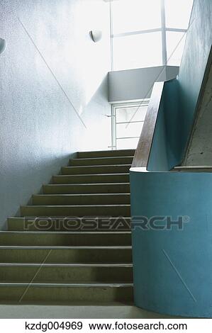 Stock Photo - Staircase in high school. Fotosearch