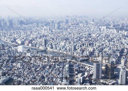 Tilt-shift bird's eye view of Tokyo cityscape, Tokyo, Japan View Large Photo Image Stock Image - Tilt-shift bird's eye view of Tokyo cityscape, Tokyo, Japan. Fotosearch
