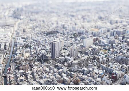 Tilt-shift bird's eye view of Tokyo cityscape, Tokyo, Japan View Large Photo Image Stock Image - Tilt-shift bird's eye view of Tokyo cityscape, Tokyo, Japan. Fotosearch
