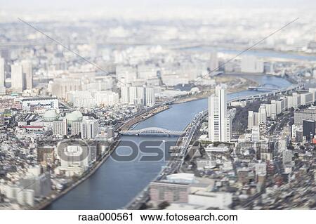 Tilt-shift bird's eye view of Tokyo cityscape, Tokyo, Japan View Large Photo Image Stock Image - Tilt-shift bird's eye view of Tokyo cityscape, Tokyo, Japan. Fotosearch