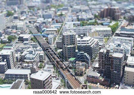Tilt-shift bird's eye view of Tokyo cityscape, Tokyo, Japan View Large Photo Image Stock Image - Tilt-shift bird's eye view of Tokyo cityscape, Tokyo, Japan. Fotosearch