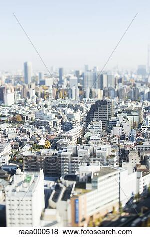 Tilt-shift bird's eye view of Tokyo cityscape, Tokyo, Japan View Large Photo Image Stock Photo - Tilt-shift bird's eye view of Tokyo cityscape, Tokyo, Japan. Fotosearch