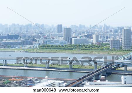 Tilt-shift bird's eye view of Tokyo cityscape, Tokyo, Japan View Large Photo Image Stock Photo - Tilt-shift bird's eye view of Tokyo cityscape, Tokyo, Japan. Fotosearch