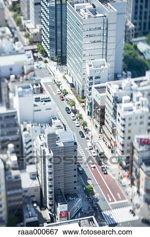 Tilt-shift bird's eye view of Tokyo cityscape, Tokyo, Japan View Large Photo Image Stock Photo - Tilt-shift bird's eye view of Tokyo cityscape, Tokyo, Japan. Fotosearch