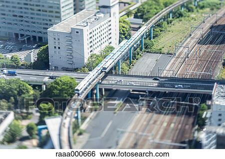 Tilt-shift bird's eye view of Tokyo cityscape, Tokyo, Japan View Large Photo Image Stock Photograph - Tilt-shift bird's eye view of Tokyo cityscape, Tokyo, Japan. Fotosearch