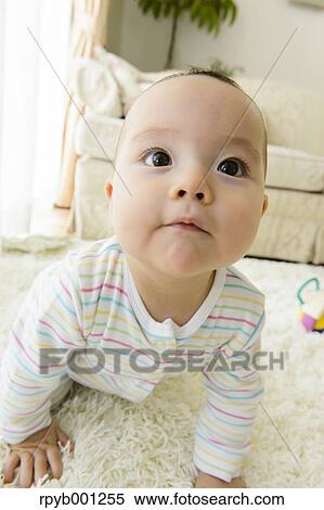 Stock Photography - Toddler in the house. Fotosearch