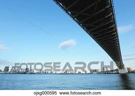 Stock Photography - Tokyo bay and cityscape, Tokyo, Japan. Fotosearch
