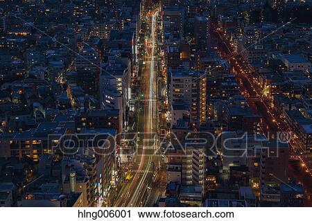 Stock Image - Tokyo by night. Fotosearch