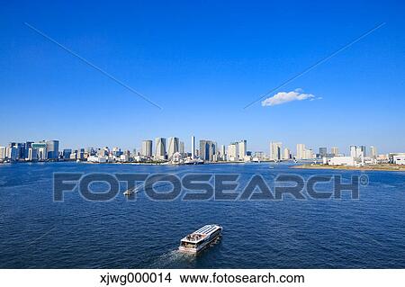 Tokyo cityscape and blue sky, Tokyo, Japan View Large Photo Image Picture - Tokyo cityscape and blue sky, Tokyo, Japan. Fotosearch