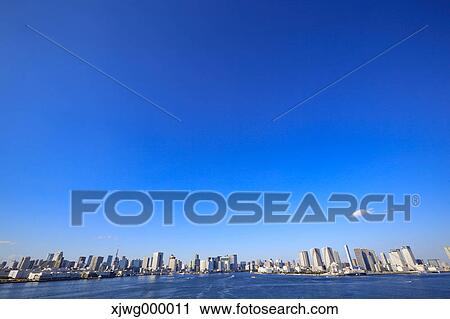 Tokyo cityscape and blue sky, Tokyo, Japan View Large Photo Image Stock Image - Tokyo cityscape and blue sky, Tokyo, Japan. Fotosearch