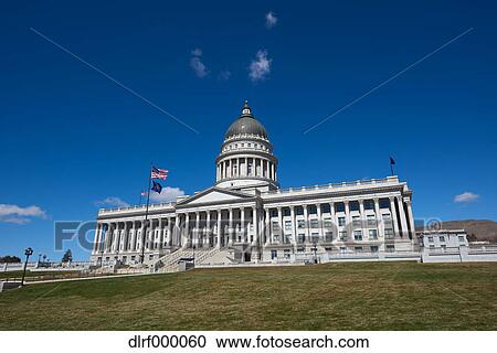 Stock Image - Utah State House, Salt Lake City, USA. Fotosearch