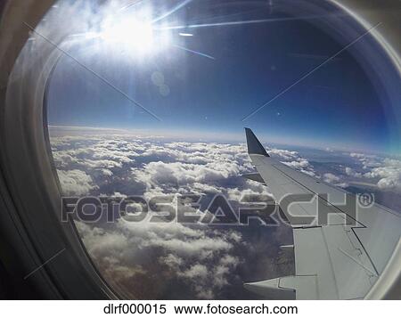 View from airplane window View Large Photo Image Stock Photography - View from airplane window. Fotosearch