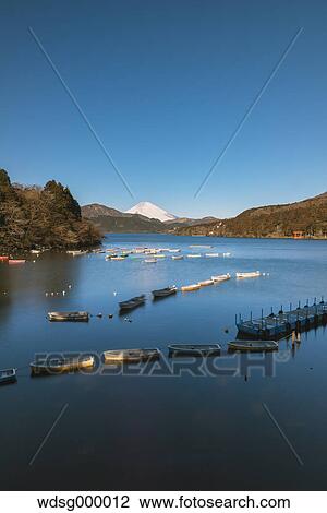 View of Mount Fuji from Lake Ashi in the morning, Hakone, Japan View Large Photo Image Stock Image - View of Mount Fuji from Lake Ashi in the morning, Hakone, Japan. Fotosearch