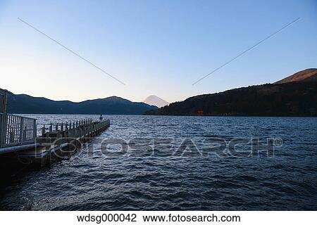 View of Mount Fuji from Lake Ashi in the morning, Hakone, Japan View Large Photo Image Stock Image - View of Mount Fuji from Lake Ashi in the morning, Hakone, Japan. Fotosearch