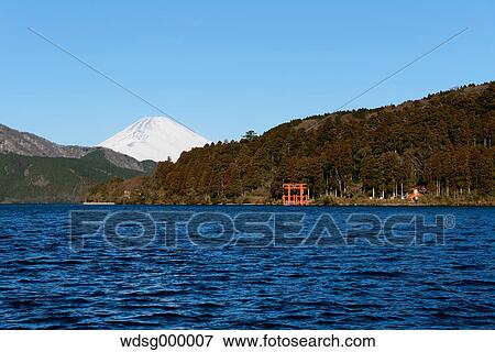 View of Mount Fuji from Lake Ashi in the morning, Hakone, Japan View Large Photo Image Stock Photo - View of Mount Fuji from Lake Ashi in the morning, Hakone, Japan. Fotosearch
