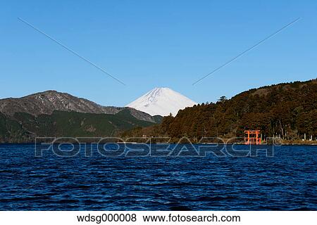 View of Mount Fuji from Lake Ashi in the morning, Hakone, Japan View Large Photo Image Stock Photo - View of Mount Fuji from Lake Ashi in the morning, Hakone, Japan. Fotosearch