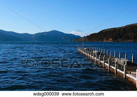 View of Mount Fuji from Lake Ashi in the morning, Hakone, Japan View Large Photo Image Stock Photo - View of Mount Fuji from Lake Ashi in the morning, Hakone, Japan. Fotosearch