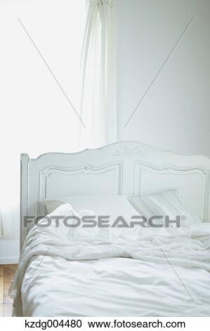 White bed View Large Photo Image Stock Image - White bed. Fotosearch