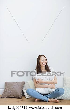 Stock Photo - Young attractive Japanese woman portrait. Fotosearch