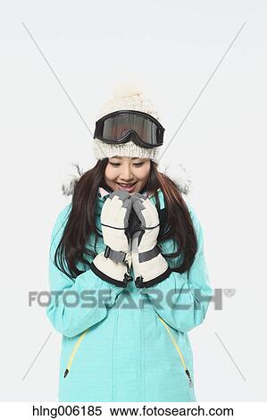 Young Japanese woman wearing snowboard wear on white background View Large Photo Image Stock Photography - Young Japanese woman wearing snowboard wear on white background. Fotosearch