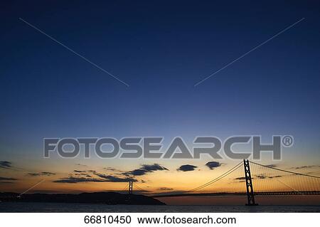 Akashi Kaikyo Bridge, Kobe, Japan View Large Photo Image Stock Image - Akashi Kaikyo Bridge, Kobe, Japan. Fotosearch
