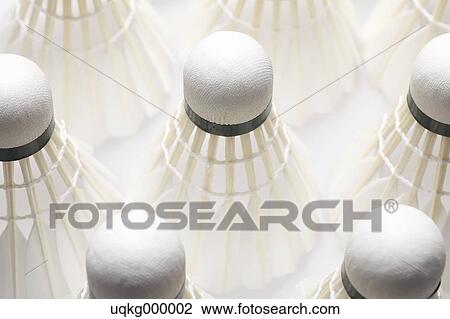 Stock Image - Badminton shuttlecocks. Fotosearch