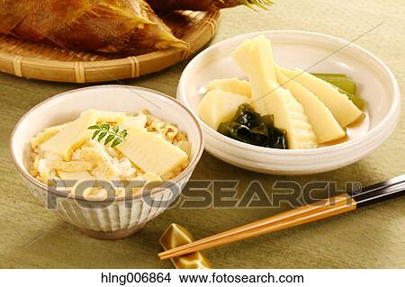 Bamboo sprouts on rice View Large Photo Image Picture - Bamboo sprouts on rice. Fotosearch