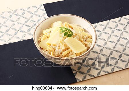 Bamboo sprouts on rice View Large Photo Image Stock Photo - Bamboo sprouts on rice. Fotosearch