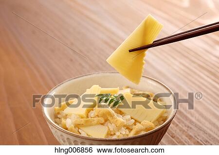 Bamboo sprouts on rice View Large Photo Image Stock Photograph - Bamboo sprouts on rice. Fotosearch