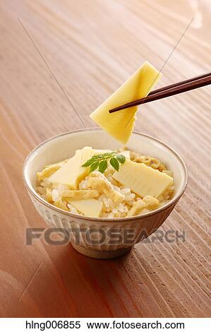 Bamboo sprouts on rice View Large Photo Image Stock Photography - Bamboo sprouts on rice. Fotosearch