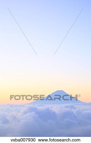 Stock Image - Beautiful view of Mount Fuji, Yamanashi Prefecture, Japan. Fotosearch