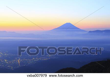Beautiful view of Mount Fuji, Yamanashi Prefecture, Japan View Large Photo Image Stock Photo - Beautiful view of Mount Fuji, Yamanashi Prefecture, Japan. Fotosearch