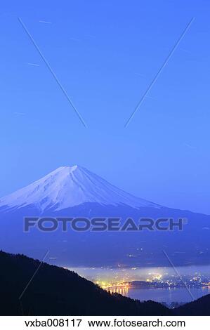 Beautiful view of Mount Fuji, Yamanashi Prefecture, Japan View Large Photo Image Stock Photo - Beautiful view of Mount Fuji, Yamanashi Prefecture, Japan. Fotosearch