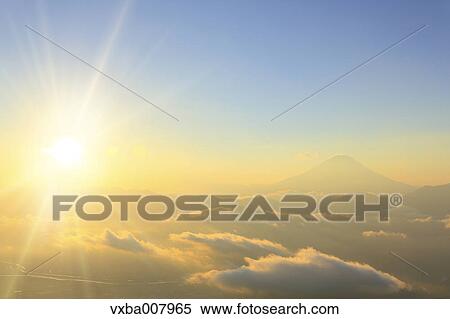Stock Photography - Beautiful view of Mount Fuji, Yamanashi Prefecture, Japan. Fotosearch